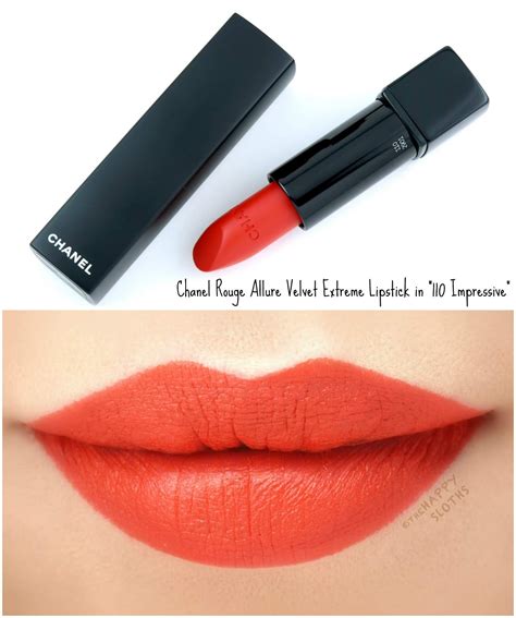 chanel 110 impressive|chanel rouge velvet extreme review.